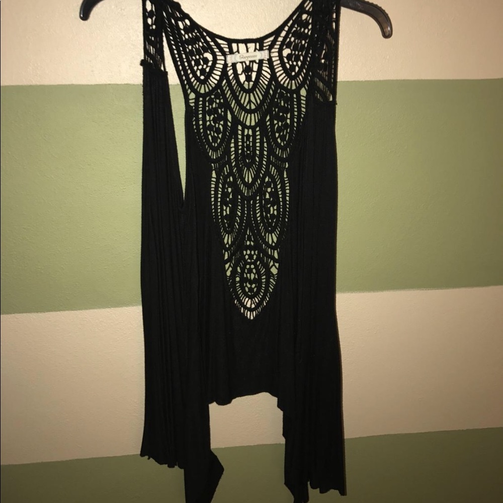 Black cardigan